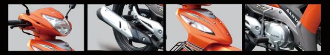 Πορτοκαλιά Cub 110CC έξοχη χωρητικότητα φορτίων μοτοποδηλάτων μπροστινή γυρίζοντας ελαφριά 120kg ανώτατη